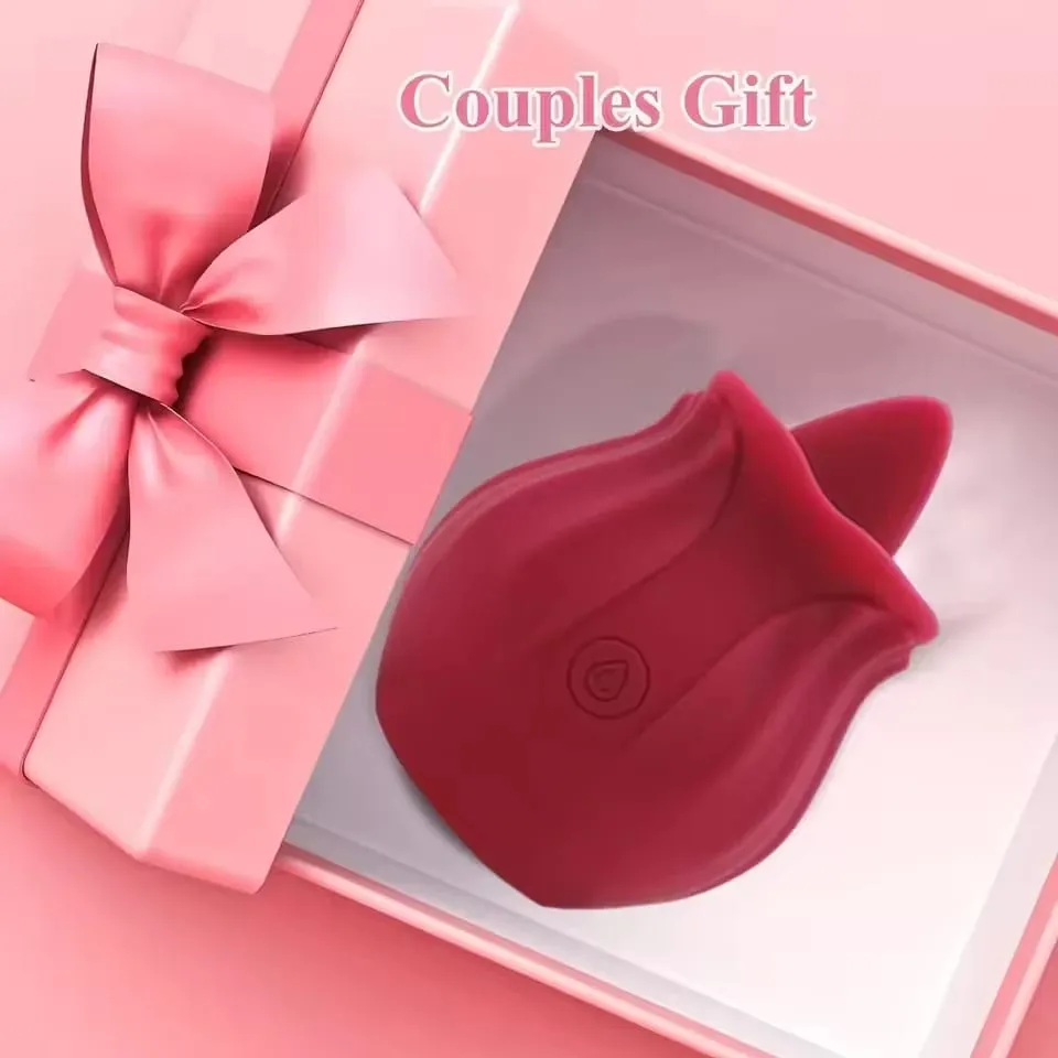 Rose Tongue Licking Vibrator G Spot Clitoris Nipple Stimulator Massager Masturbator Adult Sex Toys for Couples Adult