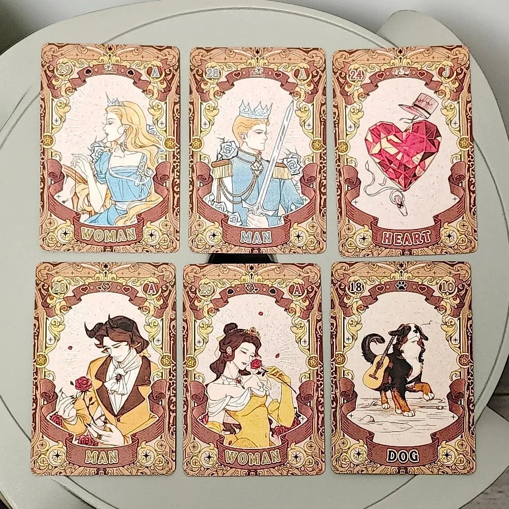Fairy Tale Dream Lenormand Deck 42 Pcs Rana System Cartoon Lenormand Cards 10*6cm