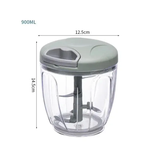 500/900ML กระเทียม Chopper คู่มือกระเทียมกดอาหารเครื่องตัดผักเครื่องบดเนื้อ Gadgets ครัวมือ Mincer กระเทียม Masher — image 15