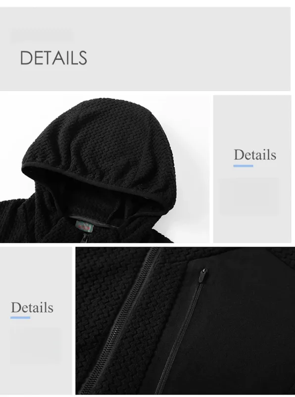 Fashionable and Versatile Warm Hooded Coats, High-quality Men's Zipper Coats for Fall/winter,Casual Sports Fitness Sweatshirts