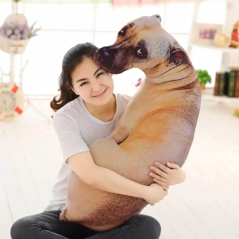 Cute 3D Lifelike Animal Throw Pillow Soft Dog Pillow Creative Cushion Office — image 3