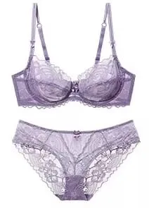 Women's Lace Bra Set Sexy Summer Lingerie French Style Seamless Bralette Oversized Petite Pure White Underwear Set S-XL YUQI — image 4
