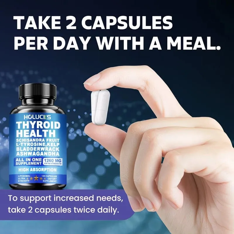 Advanced Thyroid Wellness Capsules with Schisandra Ashwagandha Kelp Improve Metabolism Focus & Whole-body Vitality Immune — image 6