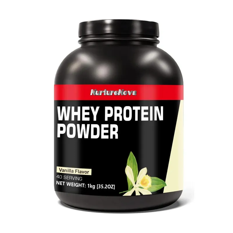 NurtureNova Bubuk Protein Whey 40 Porsi Campuran Minuman Protein untuk Dewasa Cokelat Matcha Rasa Stroberi Nutrisi Harian