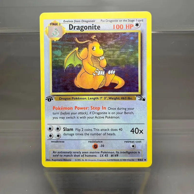 PKM Cards 1st Edition Charizard Blastoise Dragonite 1996 Base Set Single Foil Cards Game Collection Cards PTCG Proxy Cards — image 3