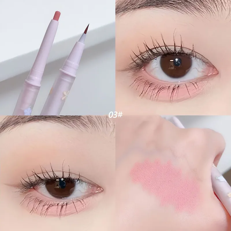 Double Head Aegyo Sal Eyeliner Liquid Down To Shadow Pencil Eye Highlighting Eyeshadow Stick Natural Big Eye Makeup Gel Pen