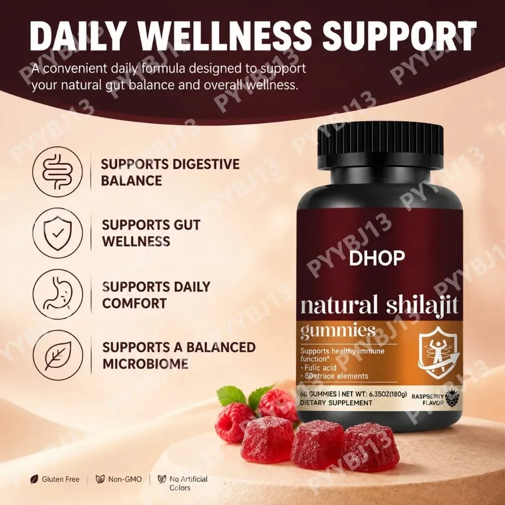 Shilajit Gummies 60 Gummies Himalayan Mineral Supplement with Fulvic Humic Acid Zinc Selenium Magnesium for Immunity Energy — image 3