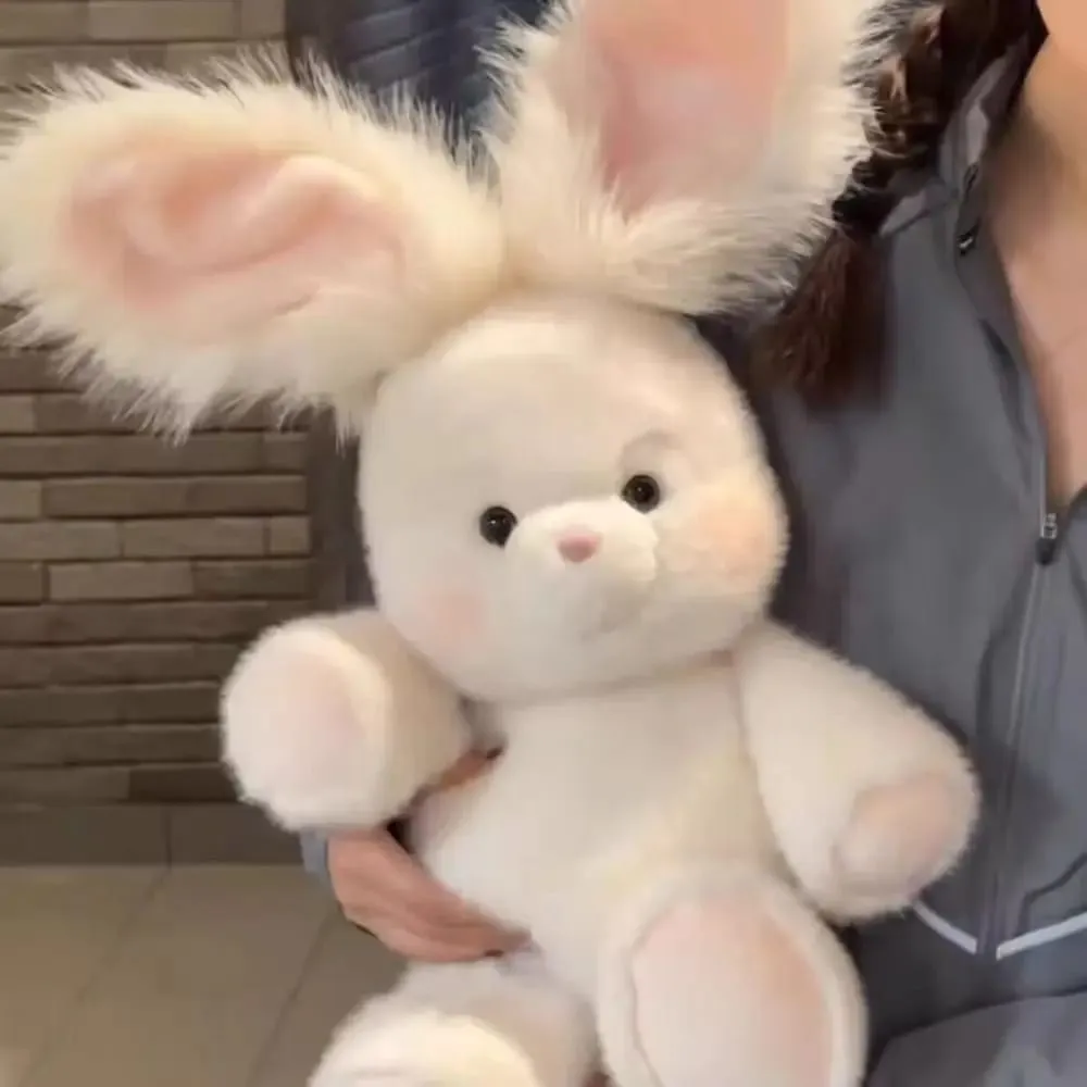 Soft Rabbit Stuffed Animal Plush Pillow Emotional Support 17.7inch Stuffed Animals Plush with Long Ear Cute Plush Pillow — image 3