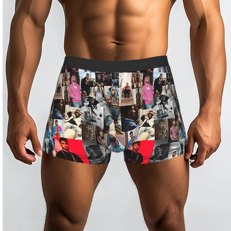 Male Funny A-Anuel AA Underwear Boxer Briefs Stretch Shorts Panties Underpants — image 21