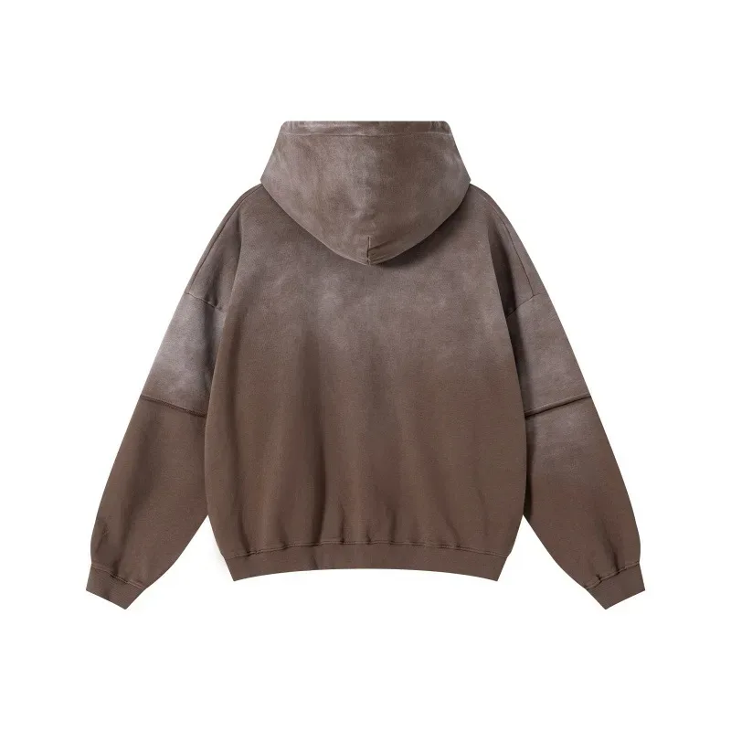 New Autumn Winter Men 400gsm Hoodies Streetwears High Street Heavy Weight Washed Cotton Sweatshirts Brand Tracksuit — image 16