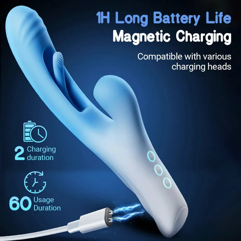 Tapping Flapping Vagina Vibrator for Women Clit Sucker Rabbit Sucking G Spot Vibrator Female Masturbator Sex Toys for Woman 18+