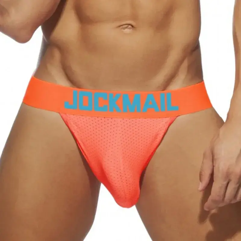 Herrkalsongerkalsonger Kalsonger Nylon Mesh Quick Dry Herr Jockstrap Bikini Slip Tanga-shorts för män eller Simbadbyxor — image 12
