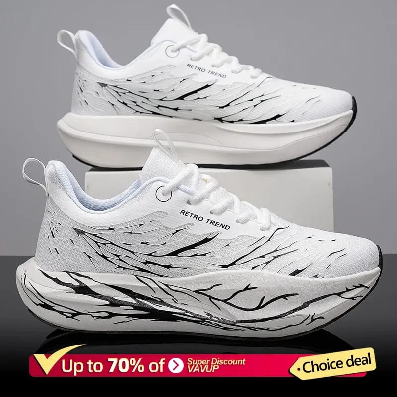 Carbon Board Marathon Men Running Shoes Speciality Sports Breathable Lightweight Comfortable Athletic Chunta Sneakers Plus Size — image 2