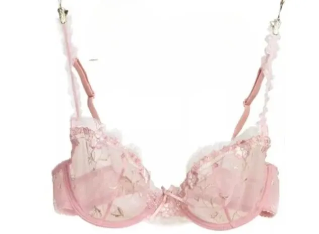 Ultra-thin Steel Band Bra Lovely Plus-size Lace Lingerie Set transparent Comfortable Bra Set Soft Lightweight S-XL Daily Wear — image 10