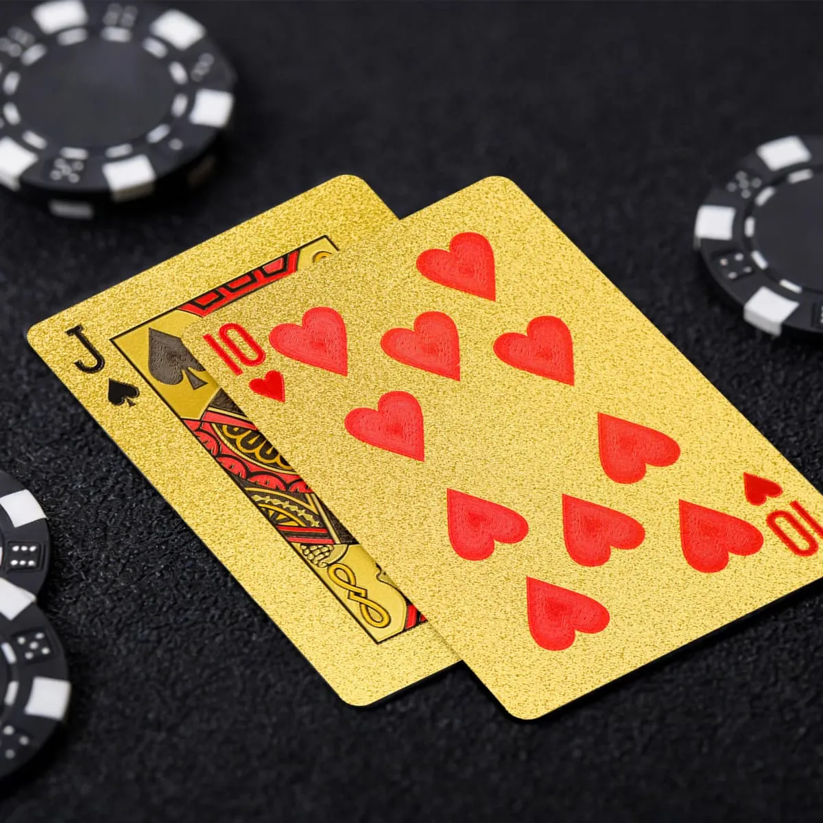 Gold Size Playing Cards | 1/2/4 Pack Plastic Waterproof Poker Set | Professional Board Games | Adult Game Gift for Holidays Vac