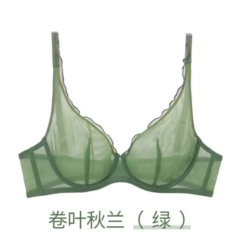 Ensemble de Lingerie Non rembourré pour femmes soutien-gorge Push Up bonnet complet soutien-gorge Push Up léger d'été pour femmes soutien-gorge de soutien Ultra mince meilleur vendeur — image 9