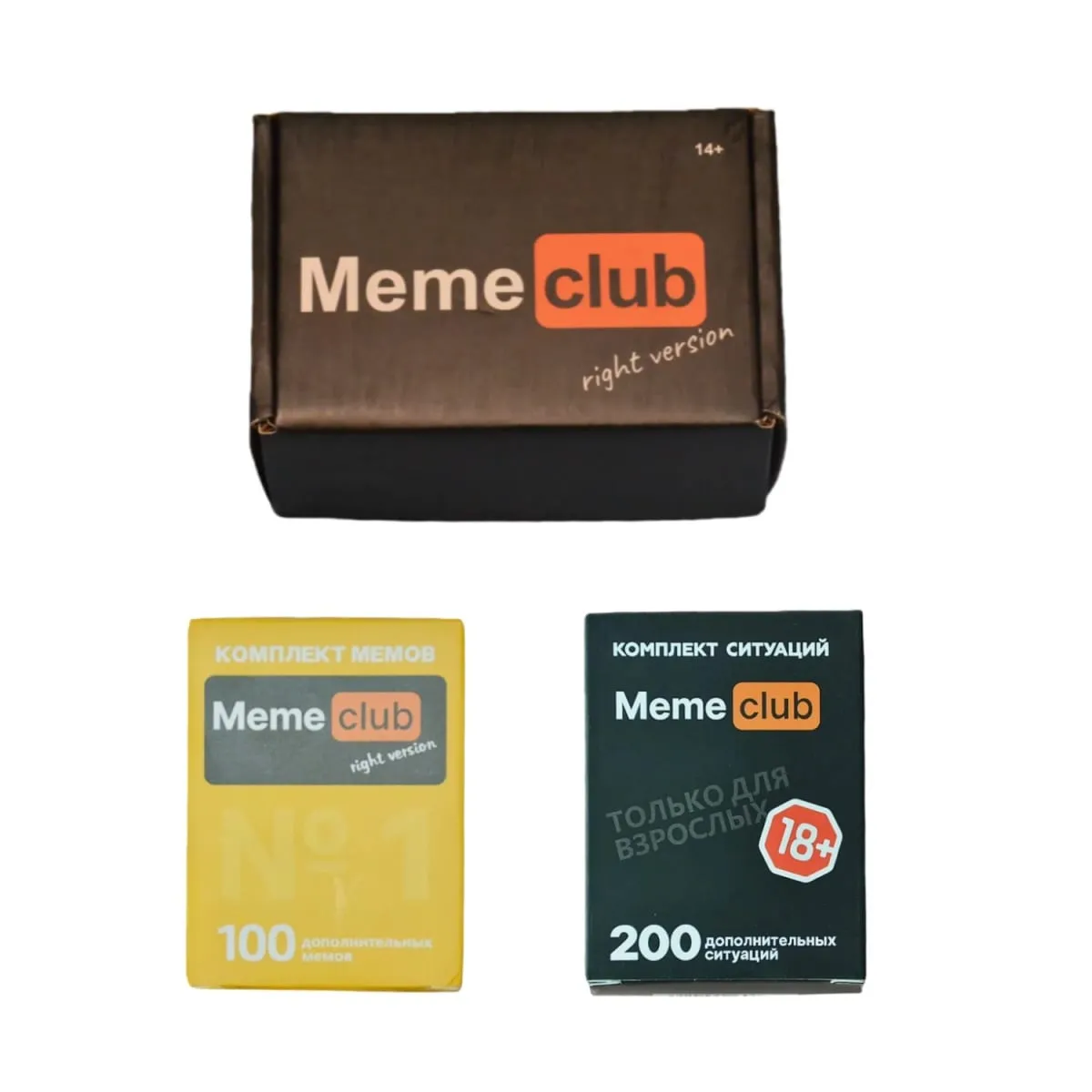 《Meme Club: 3-in-1 Emoticon Game Set》 Board Games Interactive Tabletop Games Card Games Suitable for Company Gatherings Perfect as Holiday Gifts. — image 1