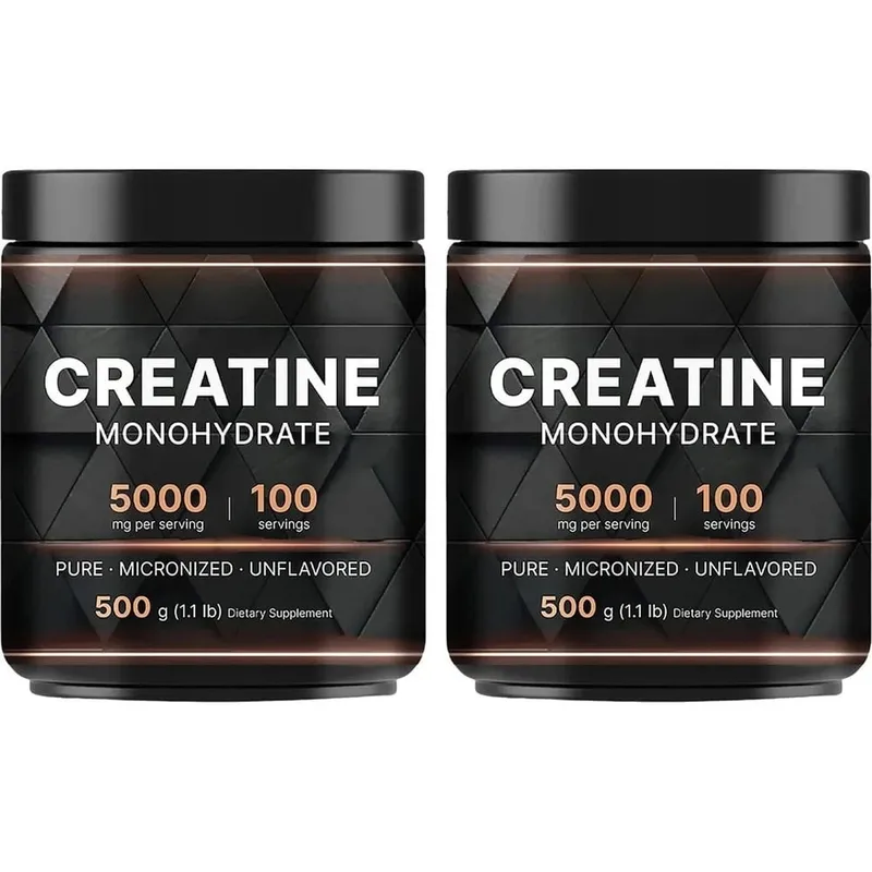 Creatine Monohydrate Powder Micronized Unflavored Training Performance Support Energy Endurance Strength 500 G（1.1lb）