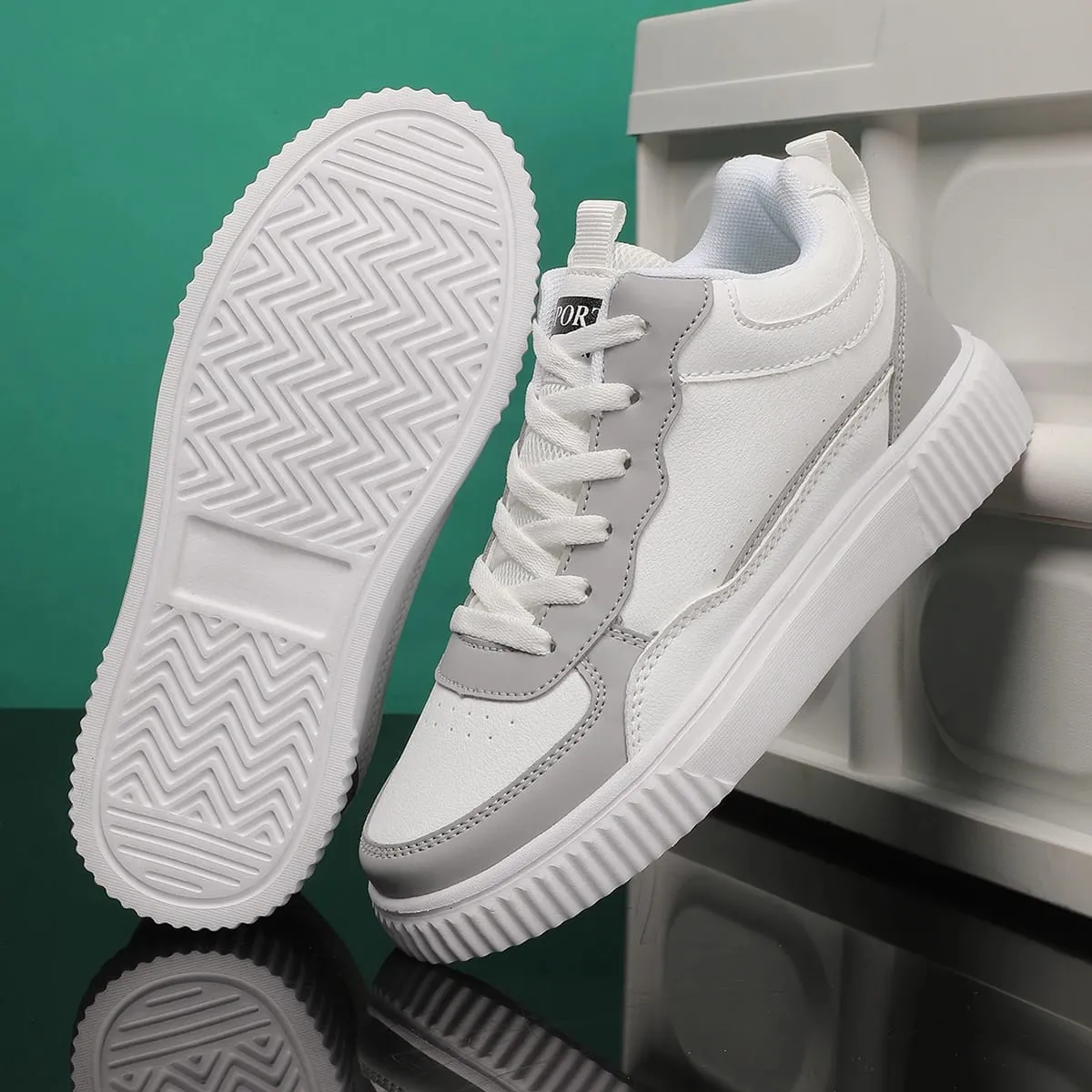 Men's High-Top Sneakers Spring and Summer Trendy Men's Gray Youth Student Shoes Fashionable Versatile Casual Low-Top Sneakers — image 5