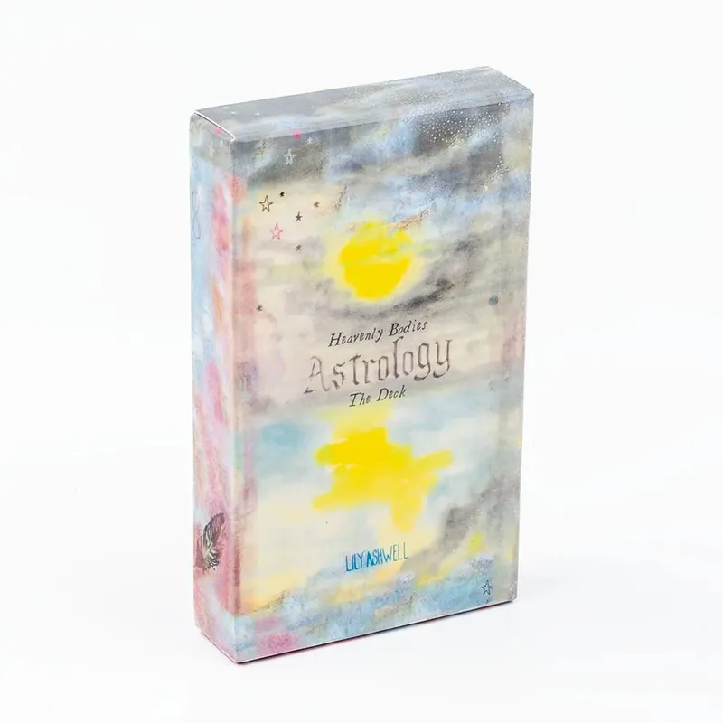 Heavenly Bodies Astrology 51-Card Deck Fate Divination Tarot Cards FortuneTelling Party Board Game Oracle Set 10.4 x 6.1CM