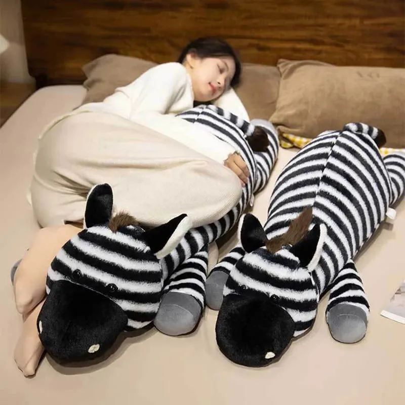 40/60/90cm plush toy zebra plush throw pillow sofa pillow sleeping pillow room decoration leg-hugging doll — image 2