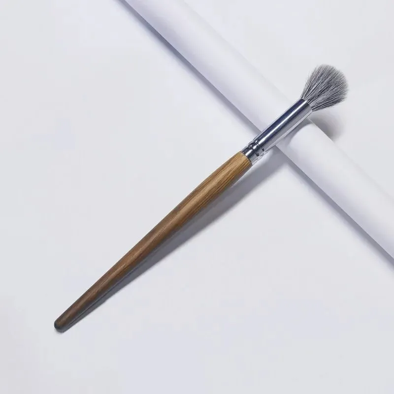 Kit de pinceaux de maquillage pour le visage, petit pinceau de Contour, bronzant, Blush, doux et moelleux, poils de chèvre naturels — image 3