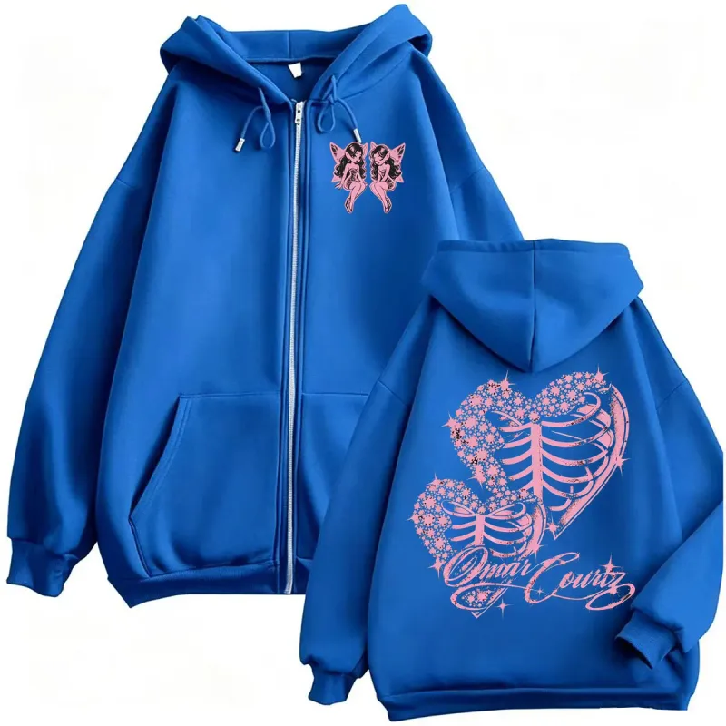 Omar Courtz Por Si Manana No Estoy Tour Zipper Hoodies Coats Men Women Fashion Aesthetic Cardigan Sweatshirts Jackets Streetwear — image 5