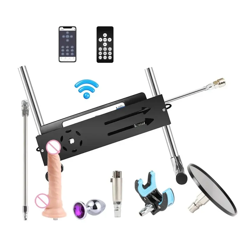 70W/120W/200W Power Sex Machine Silent Adults Masturbation Vac-u Lock Sex Machine With Dildo for Women Sex Toys