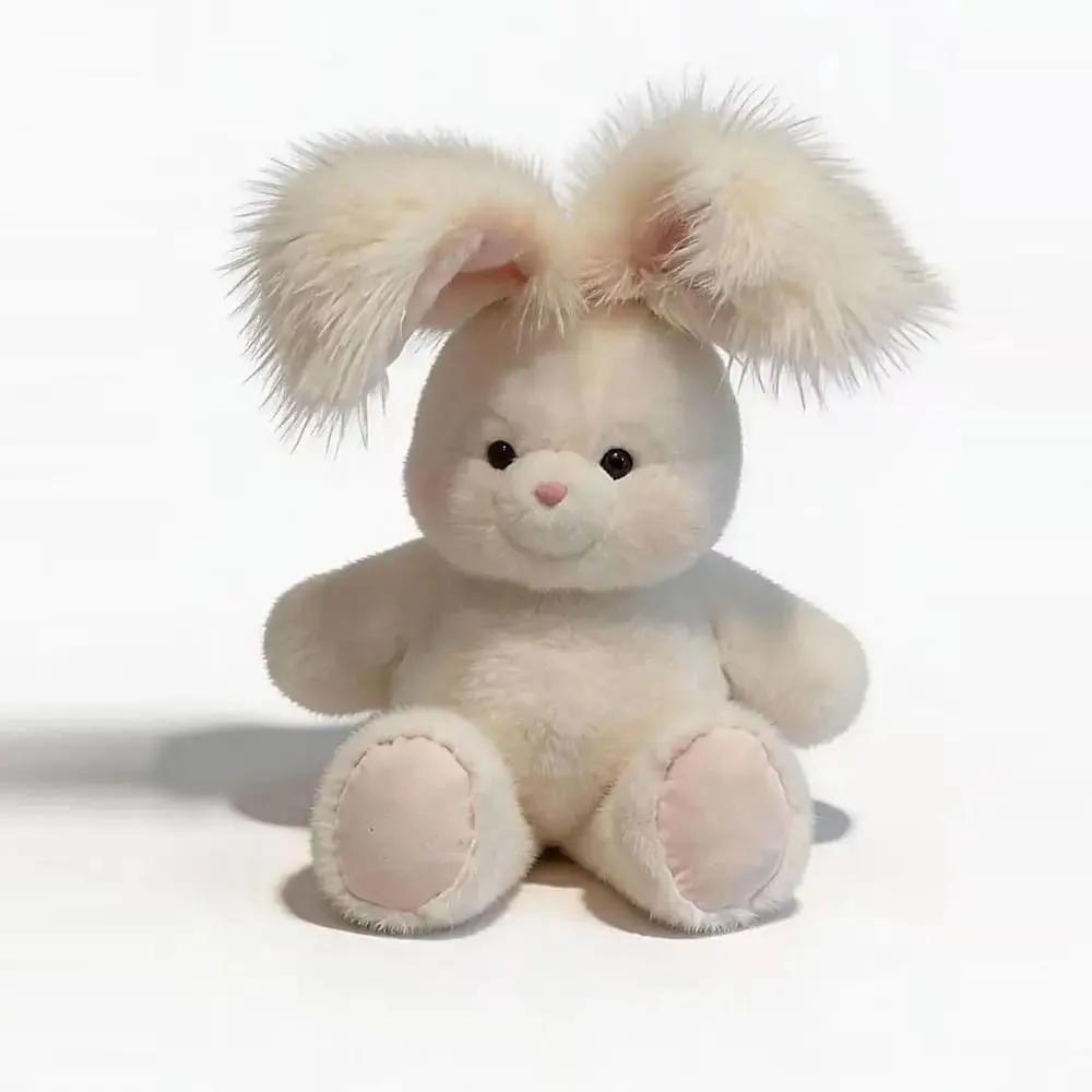 Bantal Plush Haiwan Boneka Lembut Reka Bentuk Bantal Comel 17.7 inci Boneka Haiwan Boneka Sokongan Emosi Mewah dengan Mainan Mewah Telinga Panjang