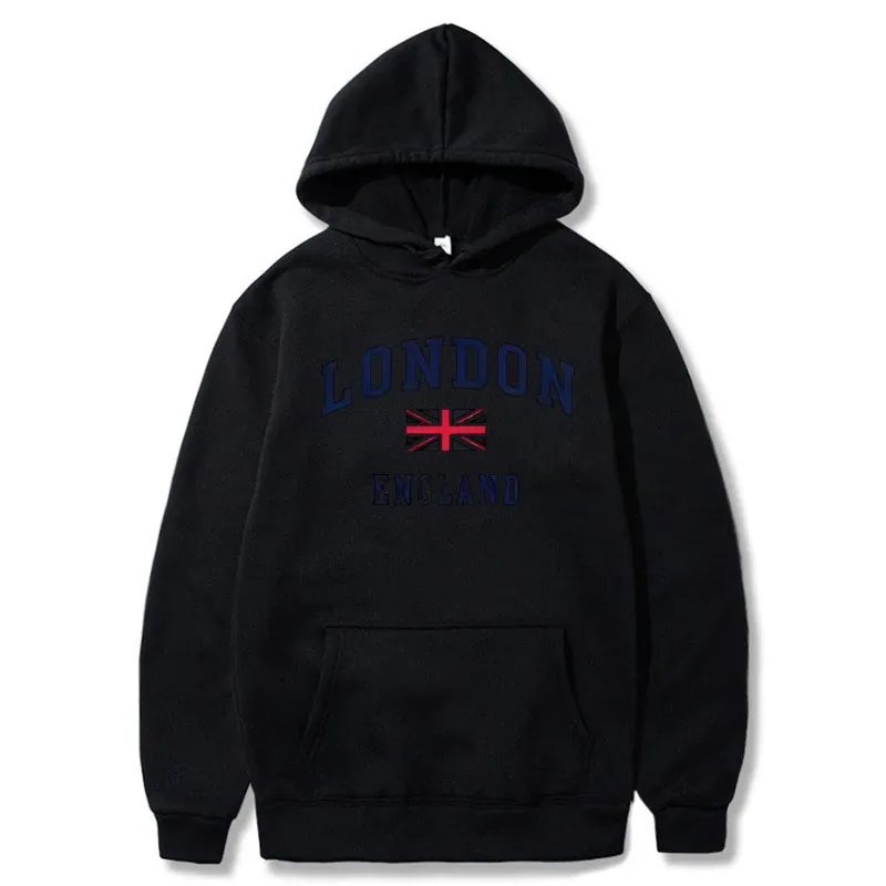 London England Hoodie Men's Hooded Sweatshirts Winter Autumn Fleece Outdoor Sports Casual Pullover men womens Hoodies Clothing — image 1