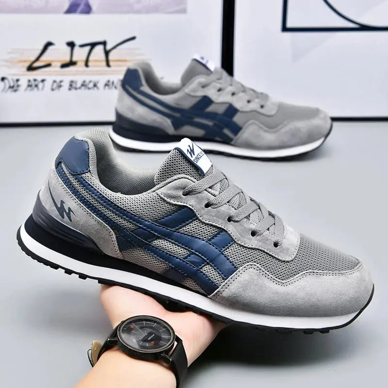 Double Star Training Walking Shoes Breathable Mesh Sports Shoes Versatile Fashion Trendy Men's Shoes — image 1