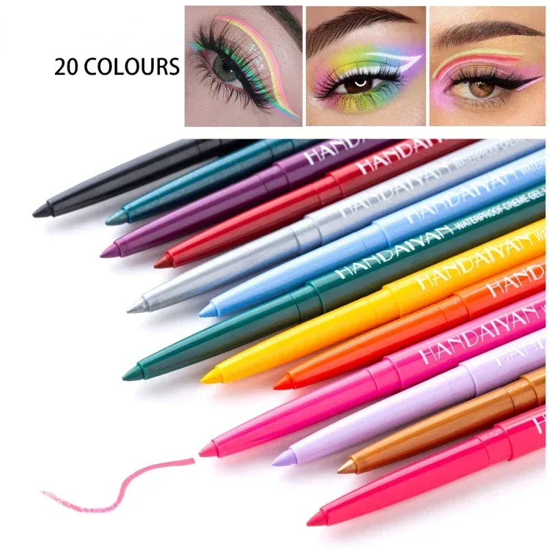 1PC Glitter Shine Eyeliner Gel Pencil Sexy Colorful Long-Lasting Shimmer Makeup Matte Colored Eye Liner Cream Pen Cosmetic Tool — image 1