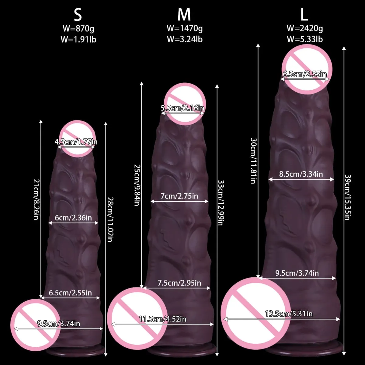 Ultra stor og tyk Realistisk Dildo Anal Plug Heste Penis Lang Butt Plug Anus Expansion Stimulator Analsex legetøj til Kvinder Mænd — image 6