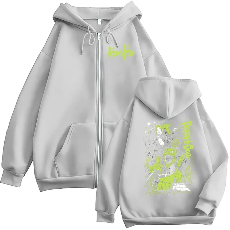 Anime Dorohedoro Kaiman Zipper Hoodie Men Women Casual Fashion Pullover Sweatshirt Vintage Long Sleeve Jacket Hoodies Streetwear — image 7