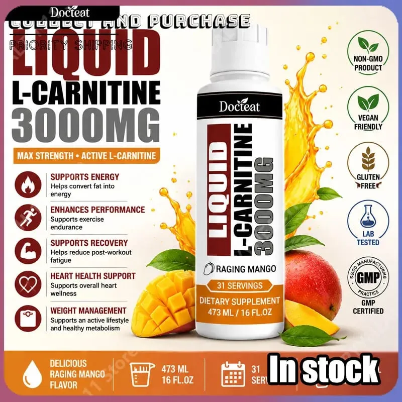 Docteat Energy Supplement with B6 Niacin B12 Thiamine & Carnitine Supports Energy Support Raging Mango Flavor 473 Ml — image 1