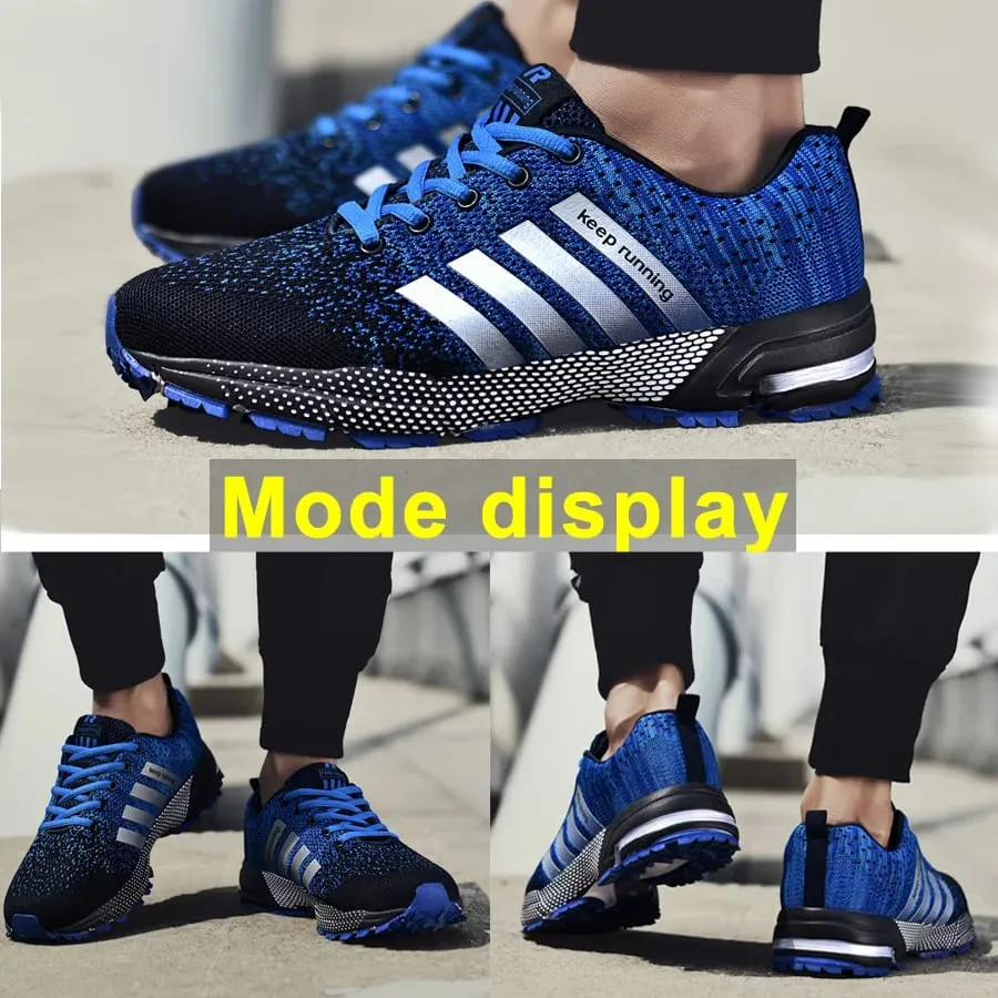 Tênis feminino novo respirável casual confortável estável absorção de choque luz sapatos esportivos tamanho 48 sapatos masculinos runing — image 5