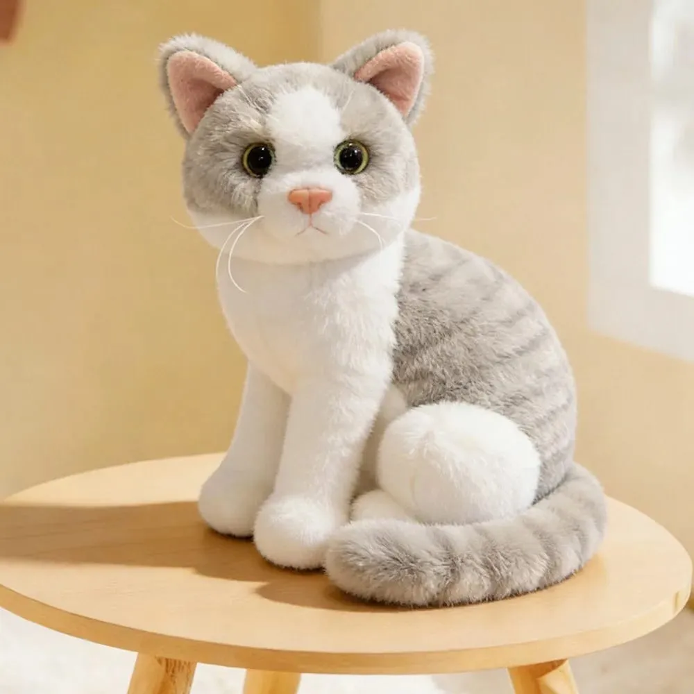Plush Material Animal Body Pillow 10inch Soft Texture Poultry Throw Pillows Cute Design Cat Pattern Animal Cushion Doll Toys — image 8