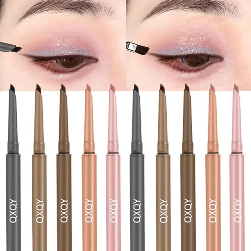 1 Pcs Double Head Easy To Color Gel Eyeliner Smooth and Waterproof Sweat Proof Dark Brown Lying Silkworm Outline Eyes Cosmetics — image 4
