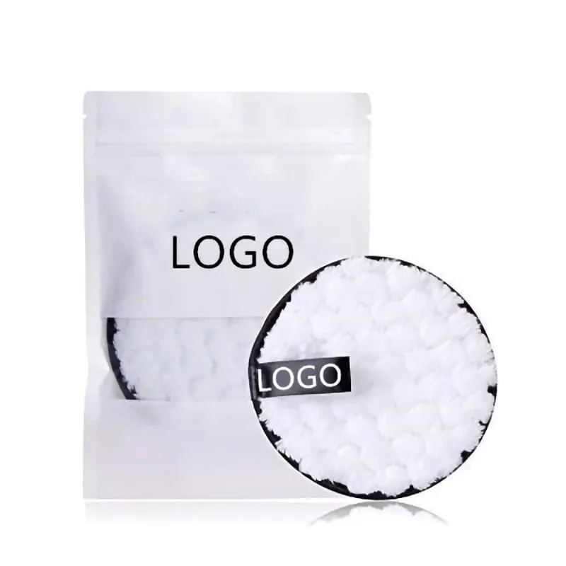 Washable Reusable Cloth Facial Cleansing Rounds Pads Makeup Removers Private Label Cleanser Sponge — image 1