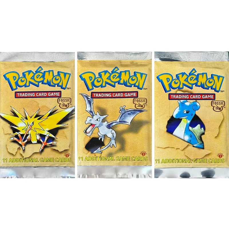 Pokémon Booster Packs Base Fossil Jungle 9 single bags 1 pack/11 Cards and Booster Box 3 1Box/36 Packs models Proxy Game Cards