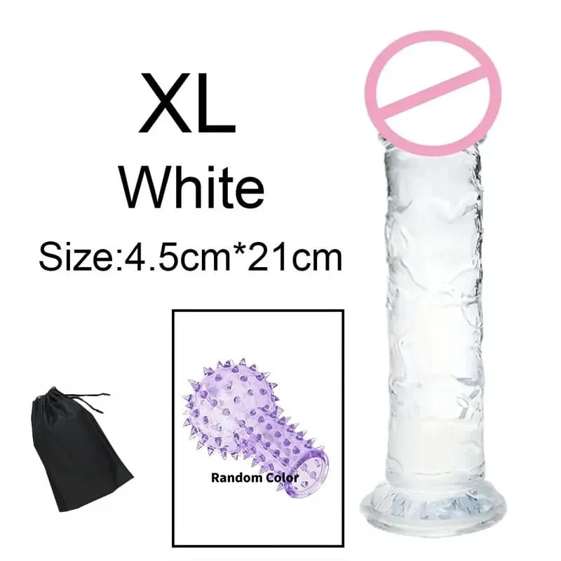 Super Cheap 6 Sizes Realistic Soft Jelly Dildo Butt Plug Anal Plugs Adult Sex Toy for Women and Men Vaginal and Anal Masturbator — image 13