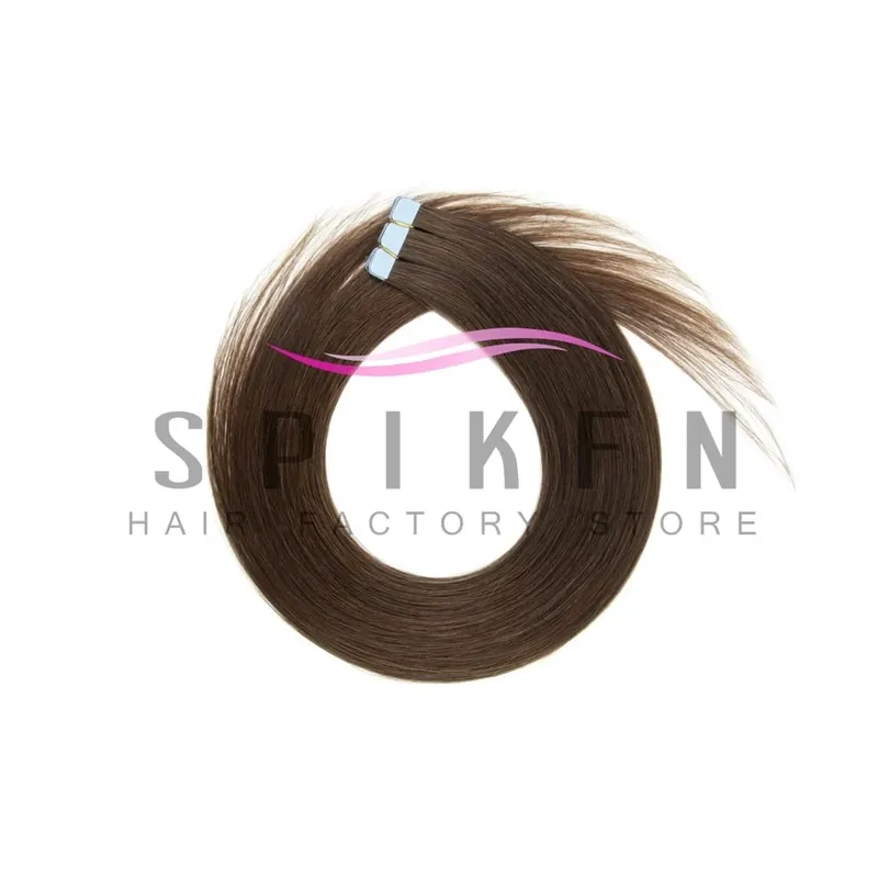 12"-20" Mini Tape Hair Extensions Machine Remy Skin Weft Adhesive Tape In Human Hair Natural Black Brown Blonde Straight 10pcs — image 10
