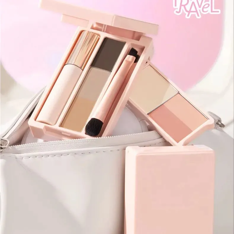 Judydoll Placa abrangente de viagem Mini Grooming Blush Placa de maquiagem integrada Placa de palma conveniente — image 4