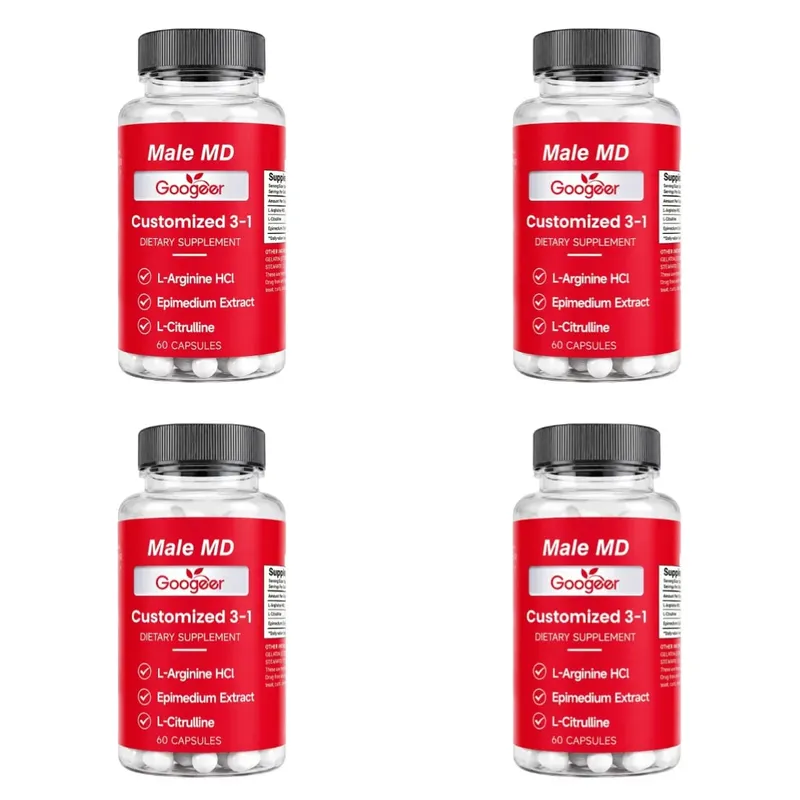 Googeer Male MD 3-in-1 Capsules with L-Arginine HCl and L-Citrulline and Epimedium Extract for Circulation Support 60 Capsules — image 10