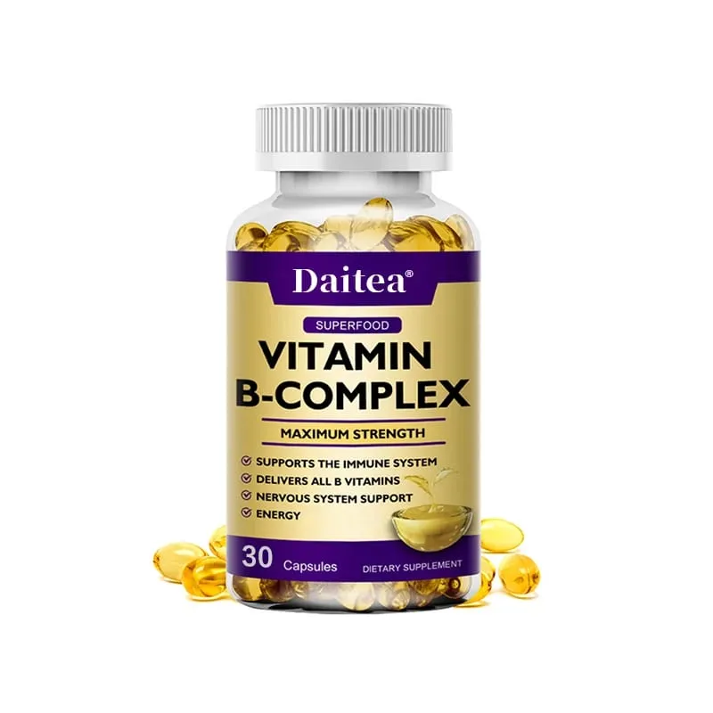 Vitamin B Complex - Immune Support Supplement Promotes Brain Health and Nervous System Boosts Energy and Improves Alertness — image 8