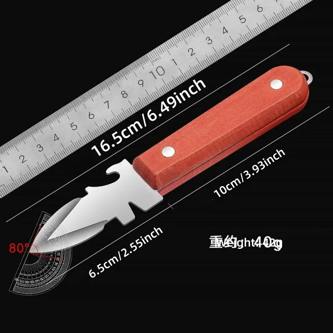 Oyster Knife Sharp-edged Shucker Shell Seafood Opener Tool Stainless Steel Clam Opener for Oyster Clam Toadfish Crab Shells