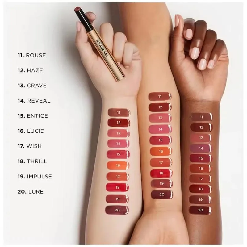 Rouge à lèvres sablier 6 couleurs, baume fantôme volumisant, cannelle, lait, thé, marron, brillant nourrissant, maquillage de Surface miroir — image 7