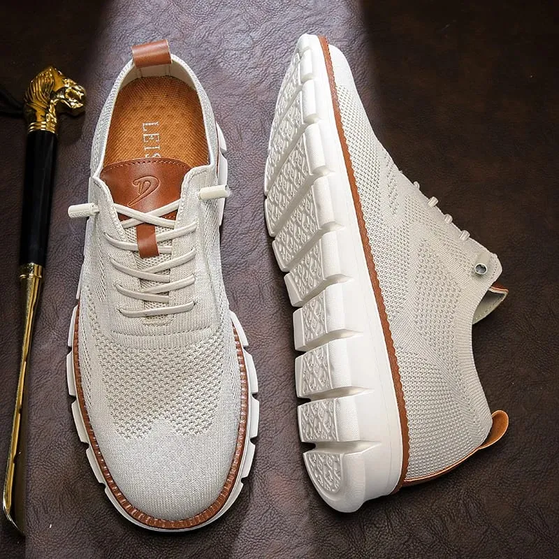 Men's Casual Dress Shoes Fashion Walking Sneakers Mesh Business Oxfords Work Lightweight Soft Sole — image 2