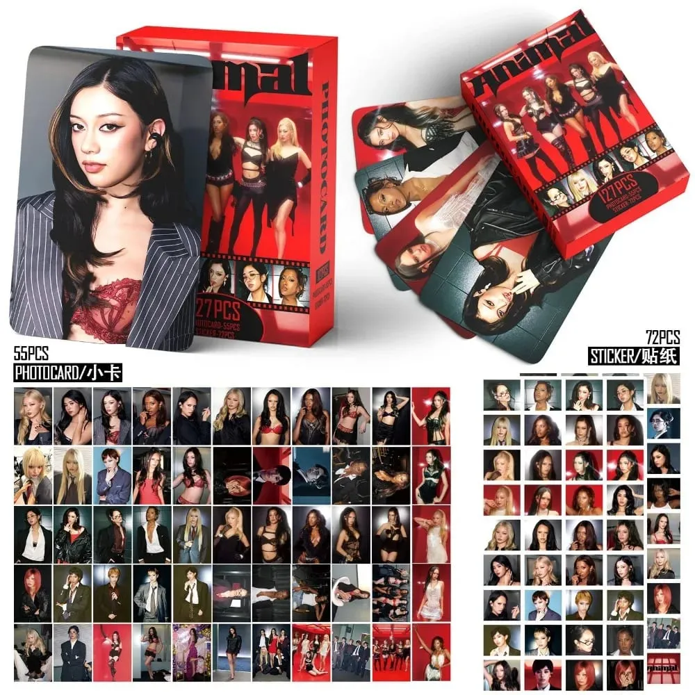 55/127pcs Kpop Idol KATSEYE WILD New Album BEAUTIFULCHAOS Lomo Cards DANIELA HD Printd Photocards Stickers MANON MEGAN Fans Gift — image 3