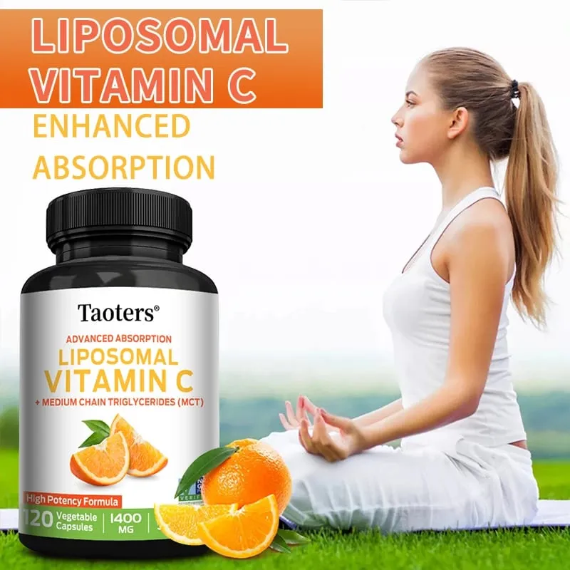 Liposomal Vitamin C 1400mg - Nagtataguyod ng Collagen Production Immune Support Napakahusay na Antioxidant